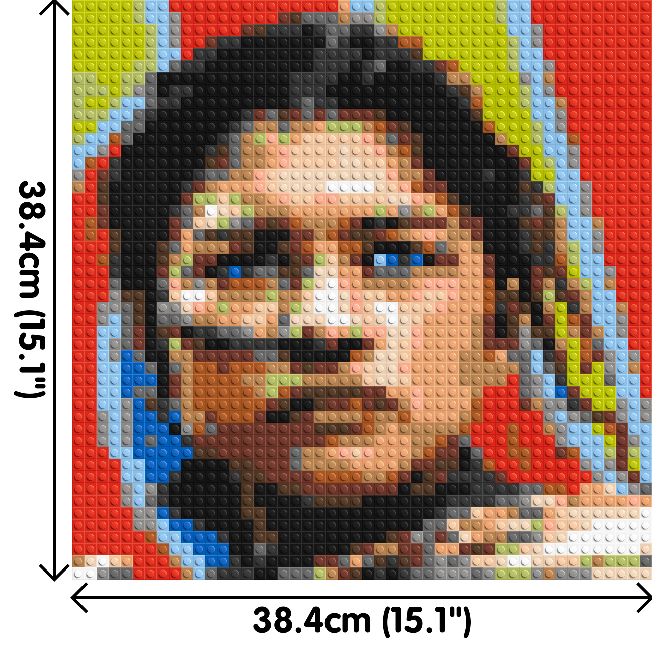 Zendaya as Chani (Dune) - Brick Art Mosaic Kit 2x2 large
