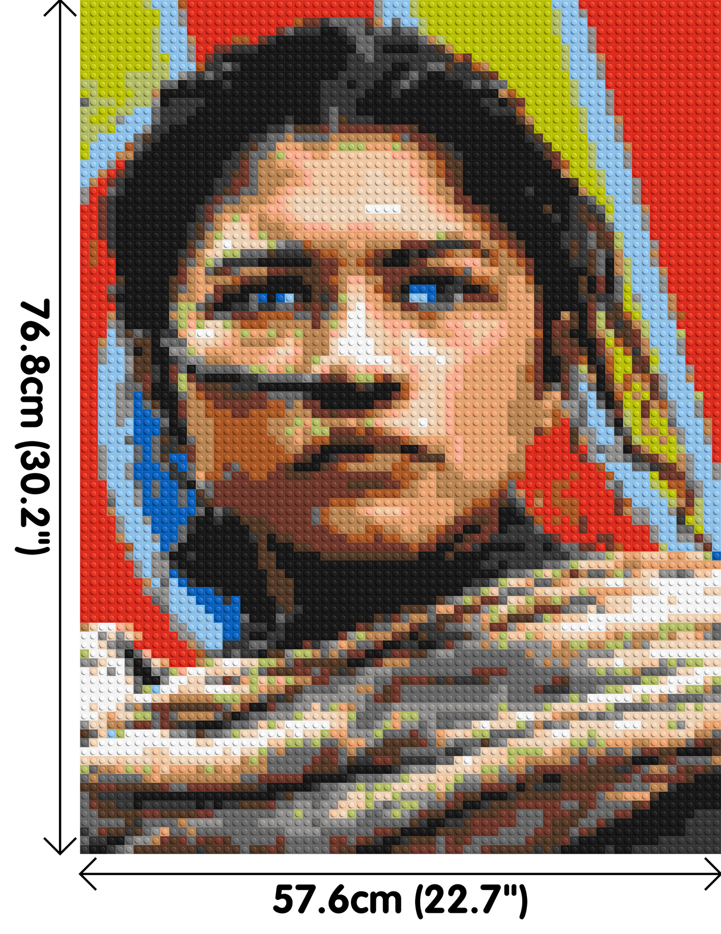 Zendaya as Chani (Dune) - Brick Art Mosaic Kit 3x4 large