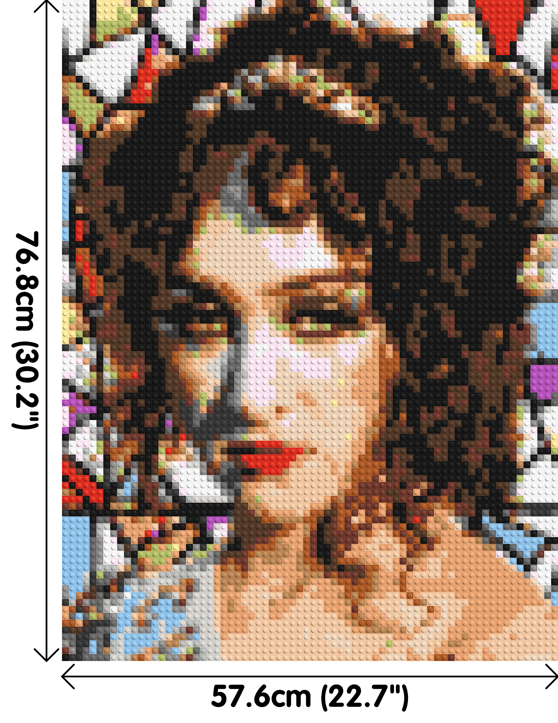 Chapell Roan - Brick Art Mosaic Kit 3x4 dimensions