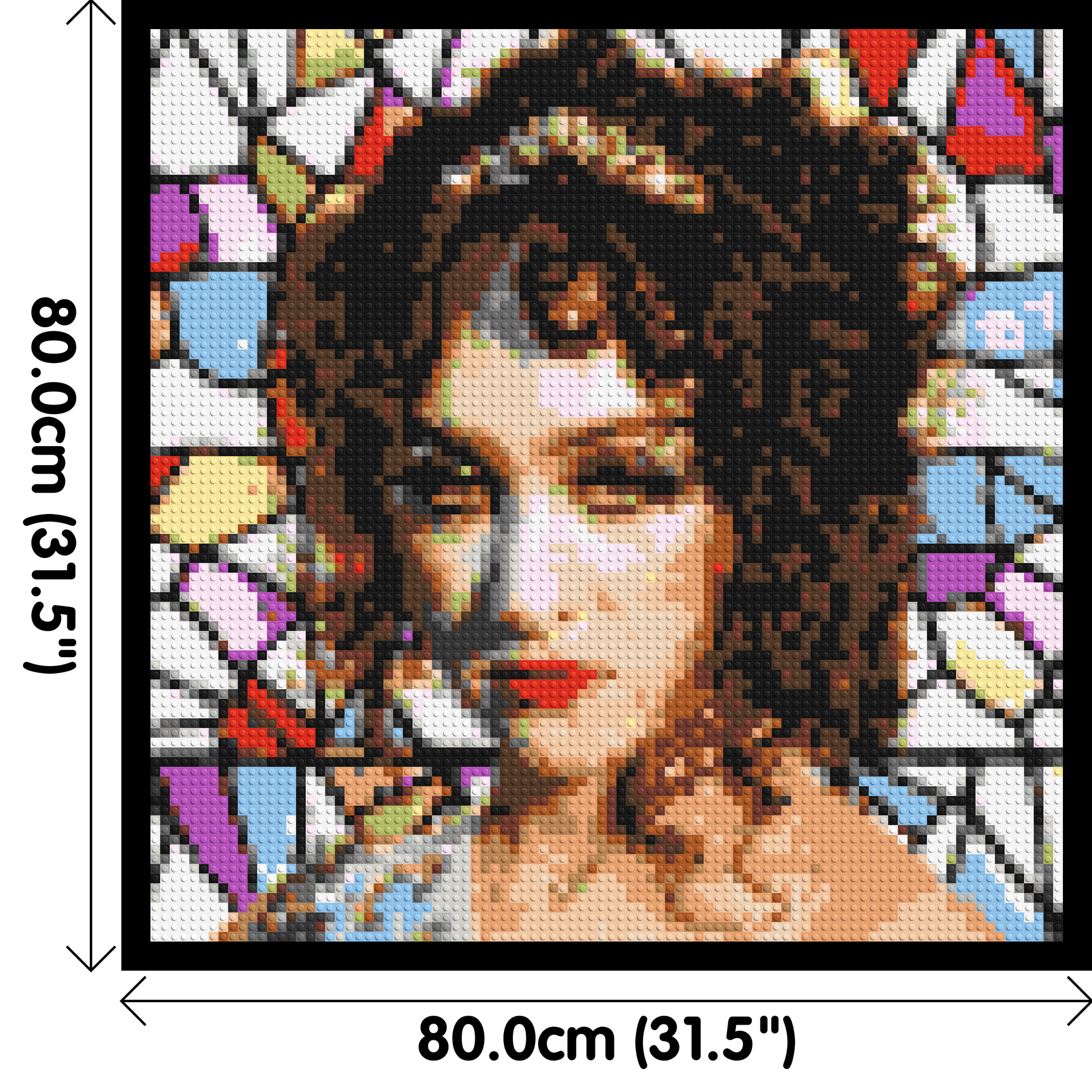 Chapell Roan - Brick Art Mosaic Kit 4x4 dimensions with frame