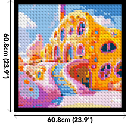 House in Candyland - Brick Art Mosaic Kit 3x3 large