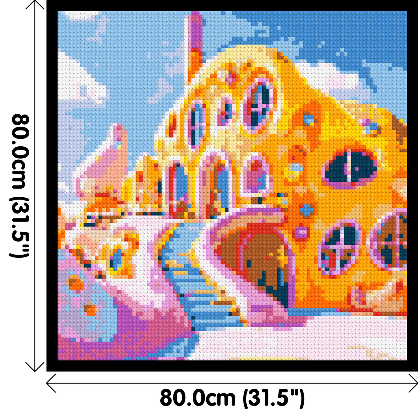 House in Candyland - Brick Art Mosaic Kit 4x4 large