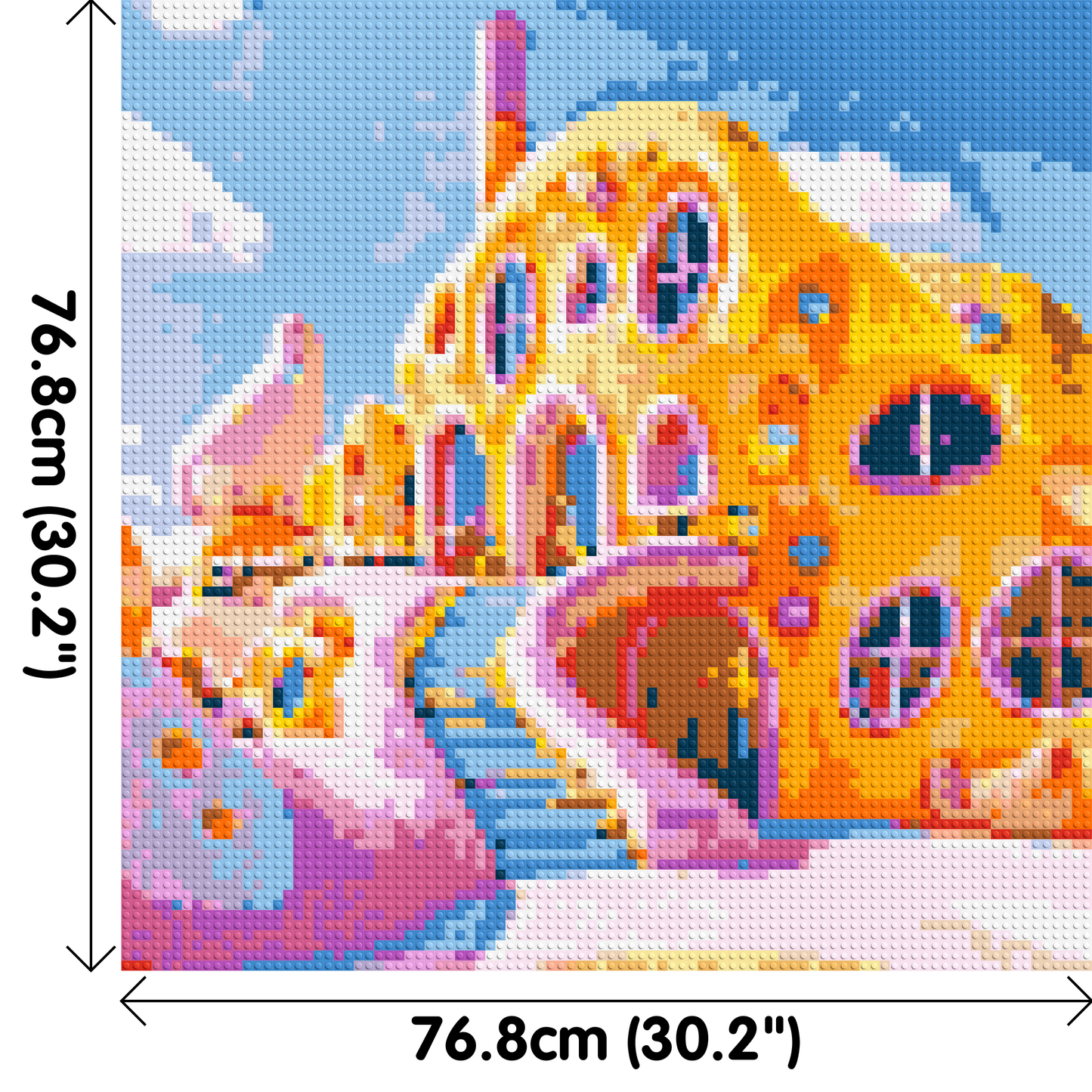 House in Candyland - Brick Art Mosaic Kit 4x4 large
