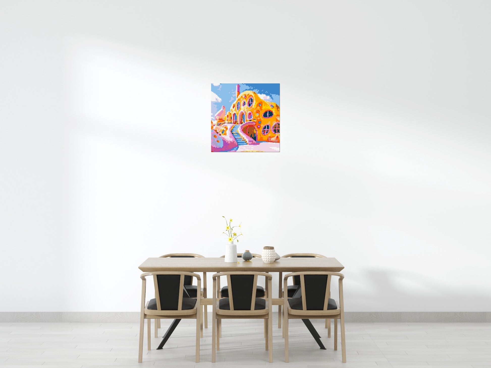 House in Candyland - Brick Art Mosaic Kit 4x4 scene
