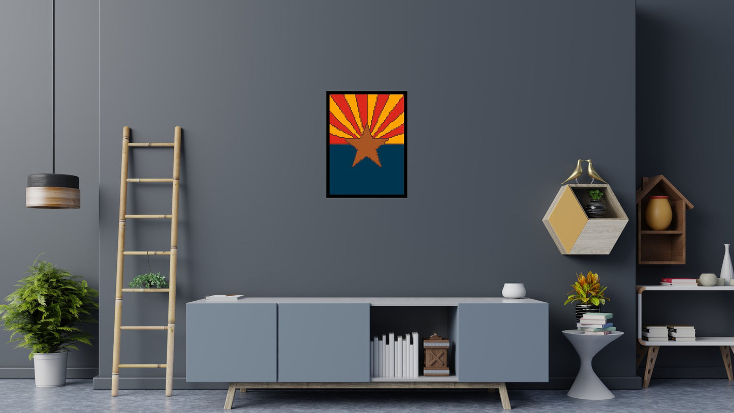 Arzona State Flag - Brick Art Mosaic Kit 3x4 large