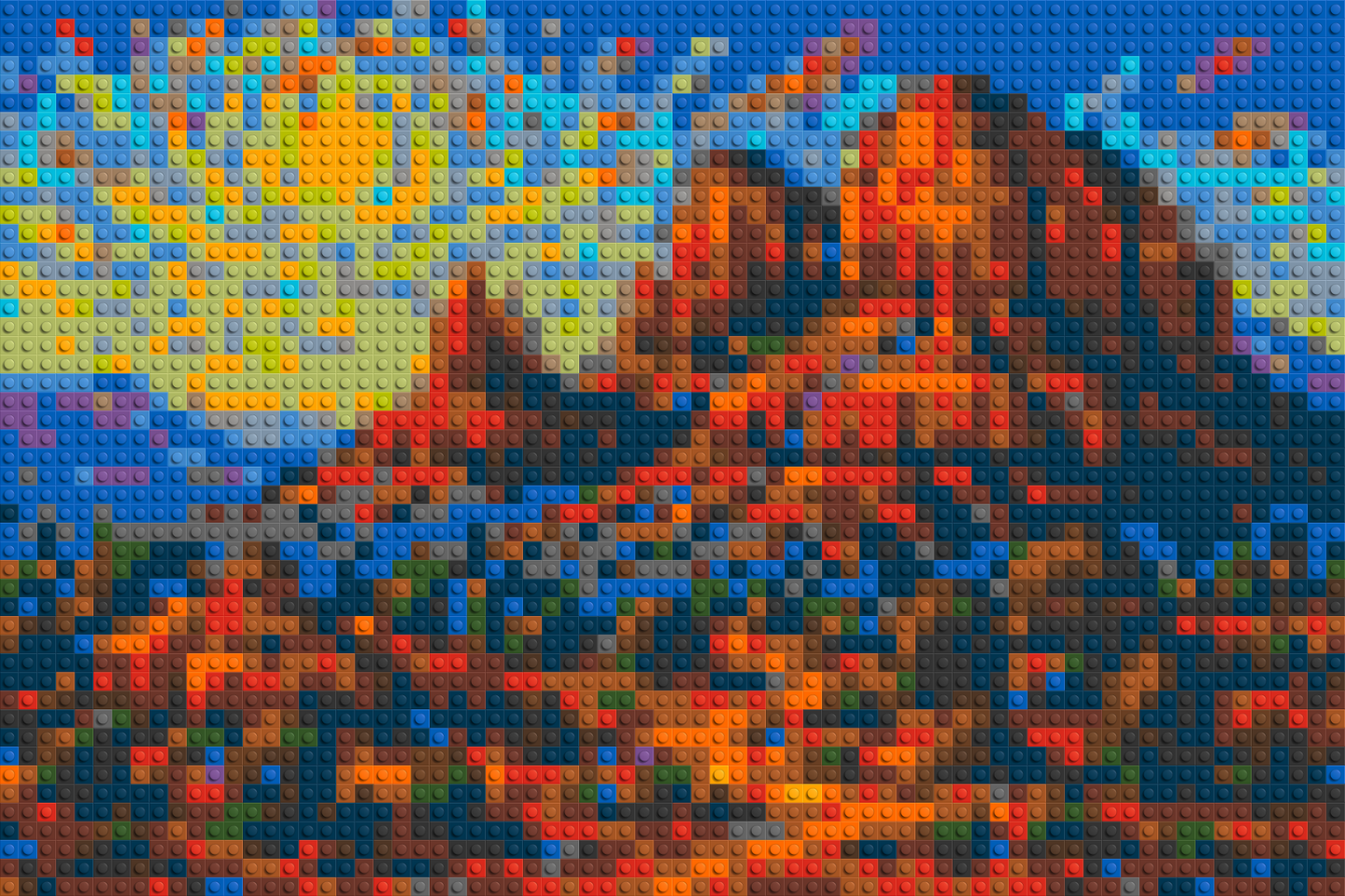 Sedona Red Rocks - Brick Art Mosaic Kit  3x2 large