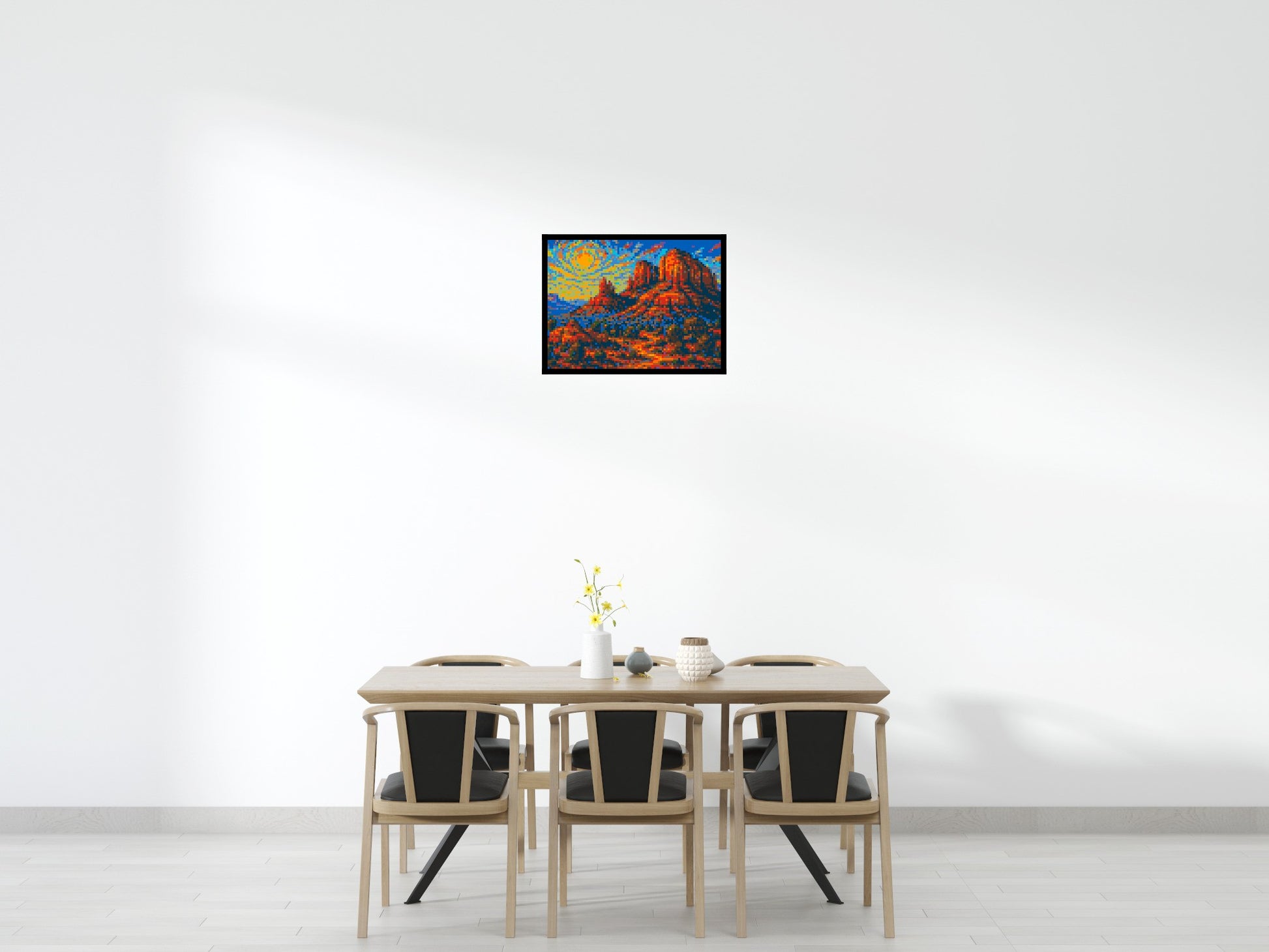 Sedona Red Rocks - Brick Art Mosaic Kit  4x3 scene with frame