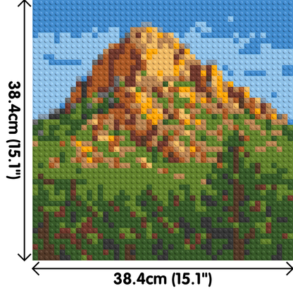Mountain Landscape - Brick Art Mosaic Kit  2x2 large
