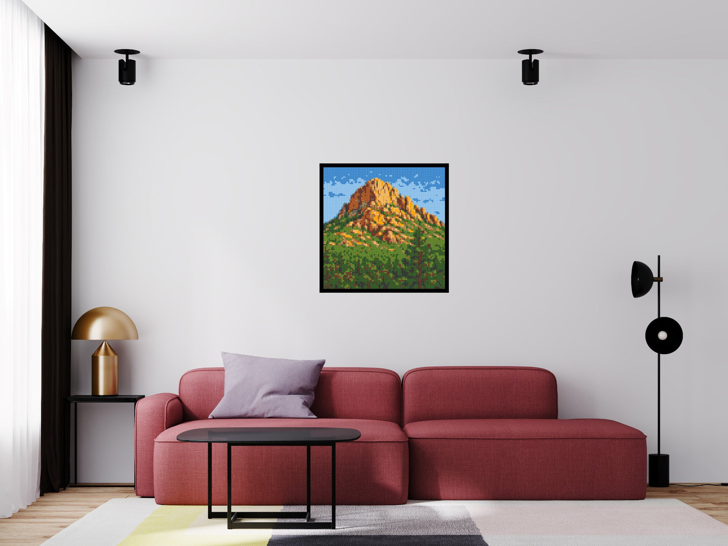 Mountain Landscape - Brick Art Mosaic Kit  4x4 large