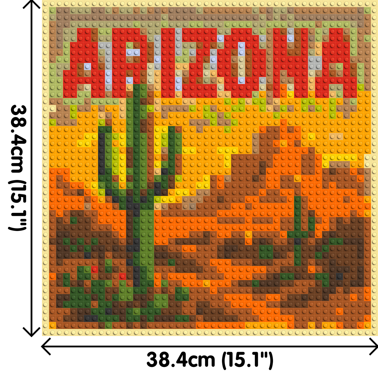 Arizona Landscape - Brick Art Kit Mosaic 2x2 dimensions