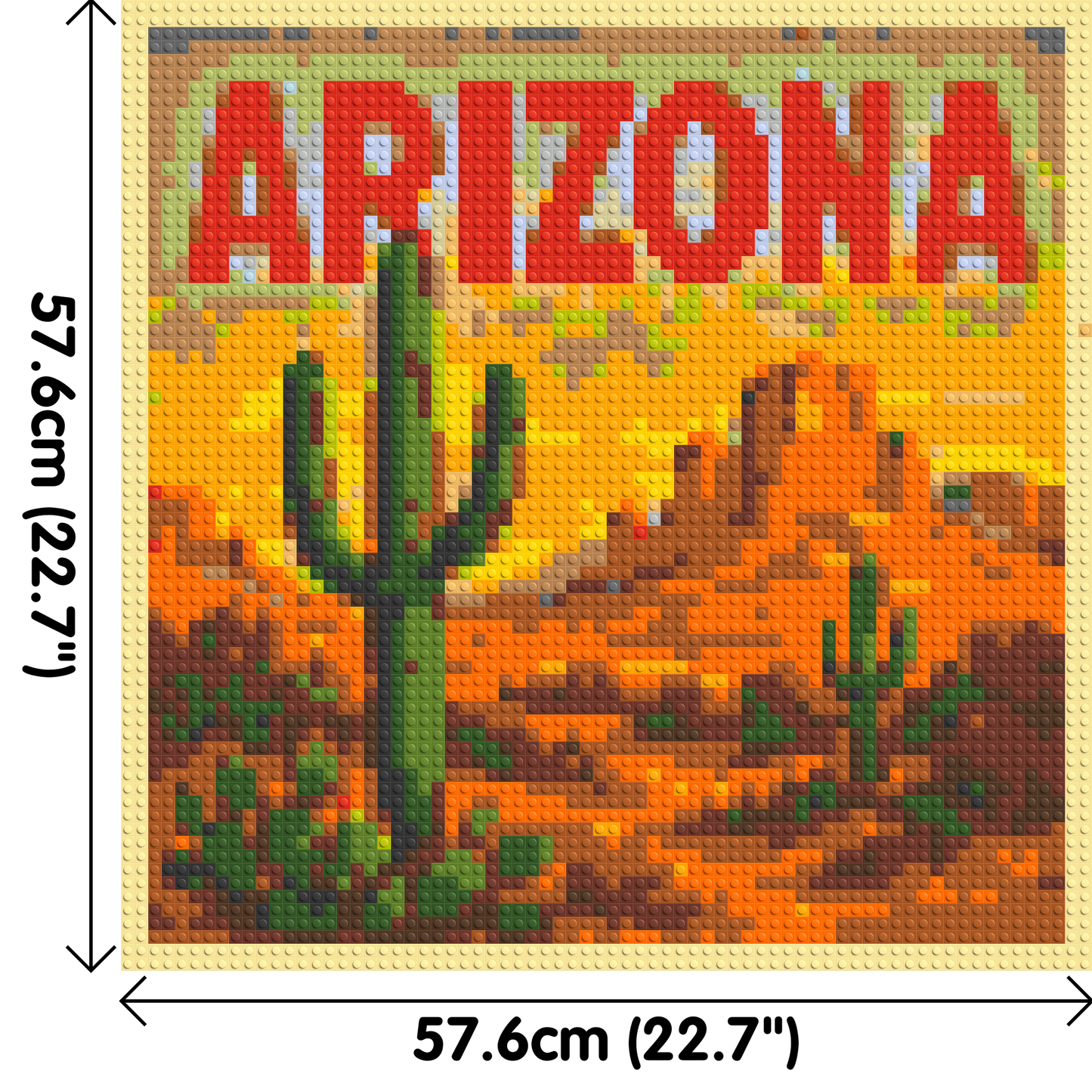 Arizona Landscape - Brick Art Kit Mosaic 3x3 large