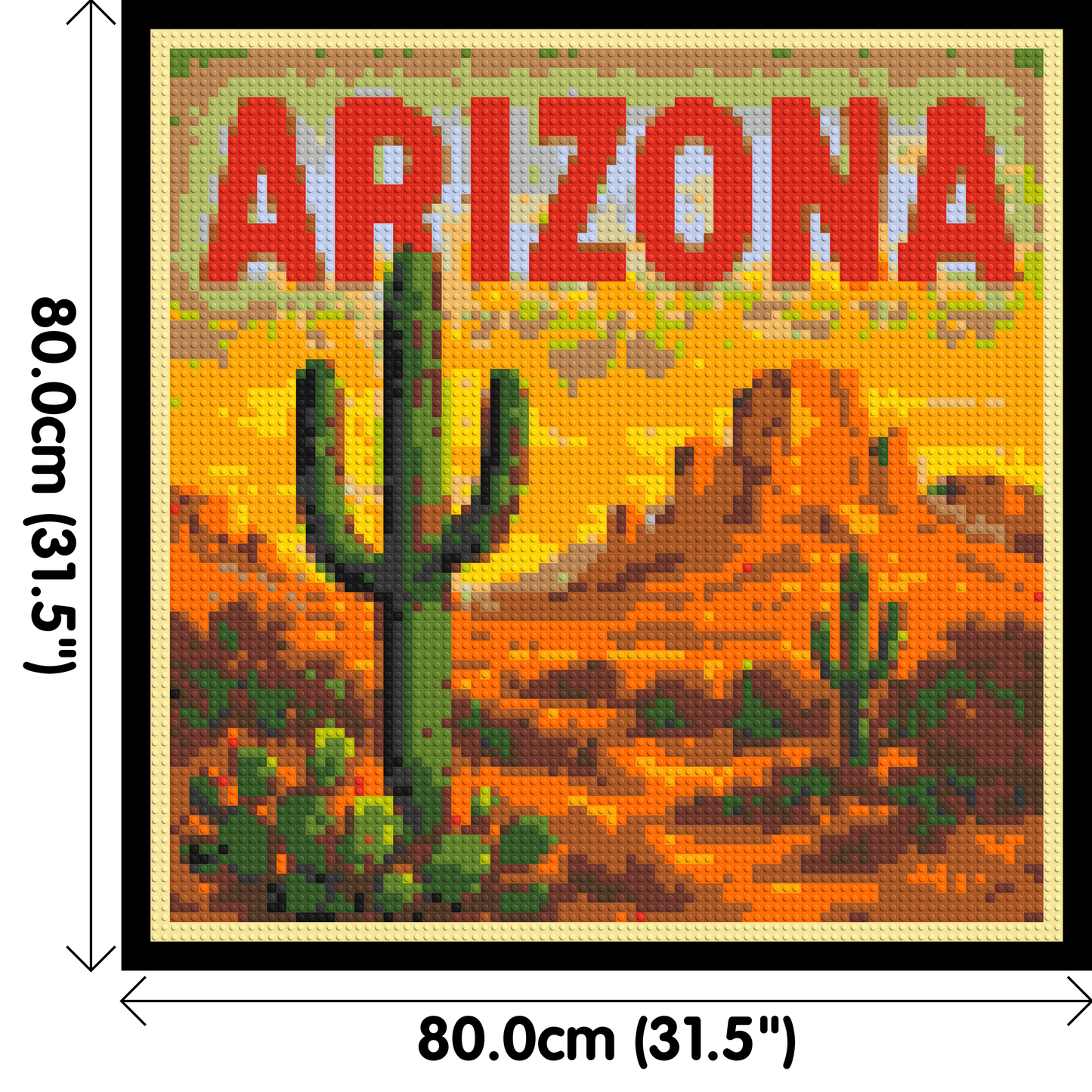 Arizona Landscape - Brick Art Kit Mosaic 4x4 large