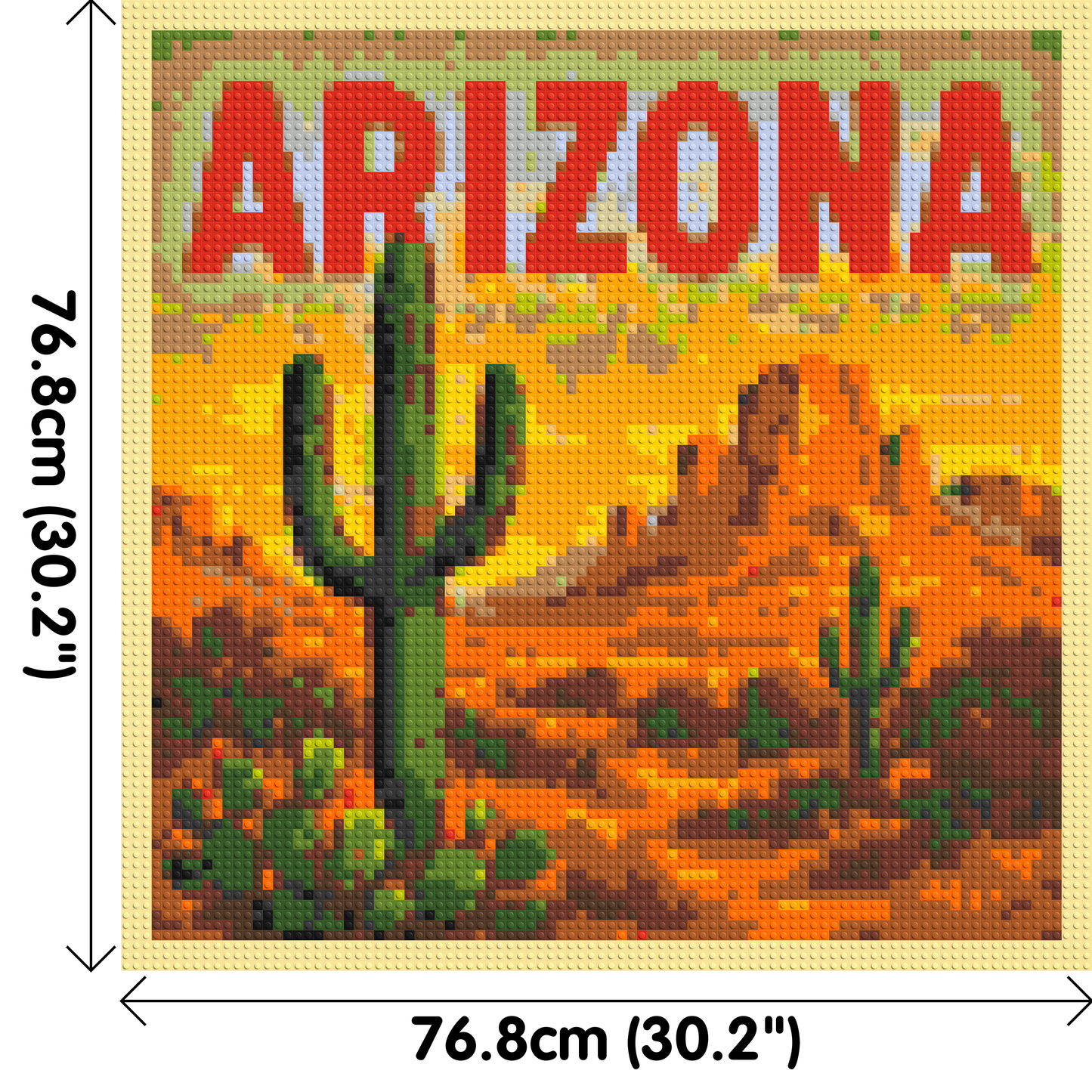 Arizona Landscape - Brick Art Kit Mosaic 4x4 large