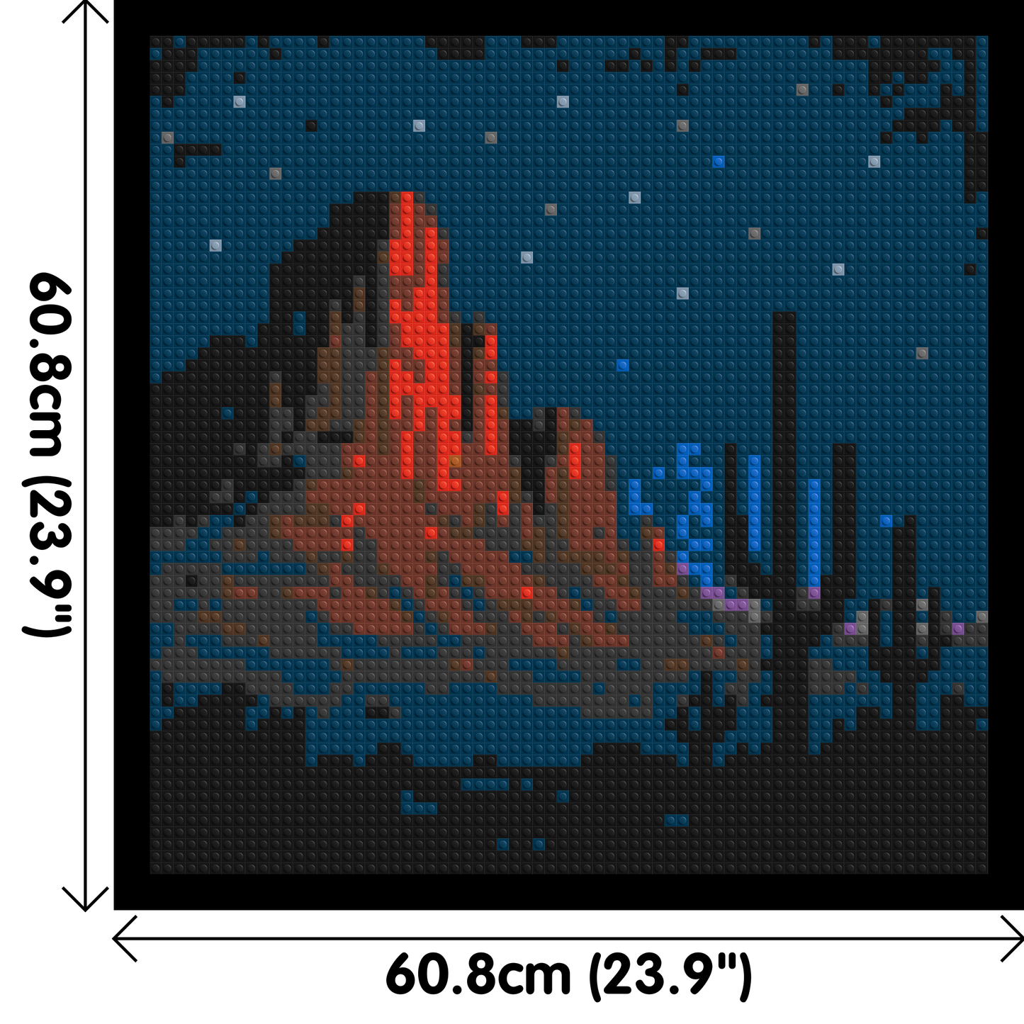 Desert Nightscape - Brick Art Mosaic Kit 3x3 large