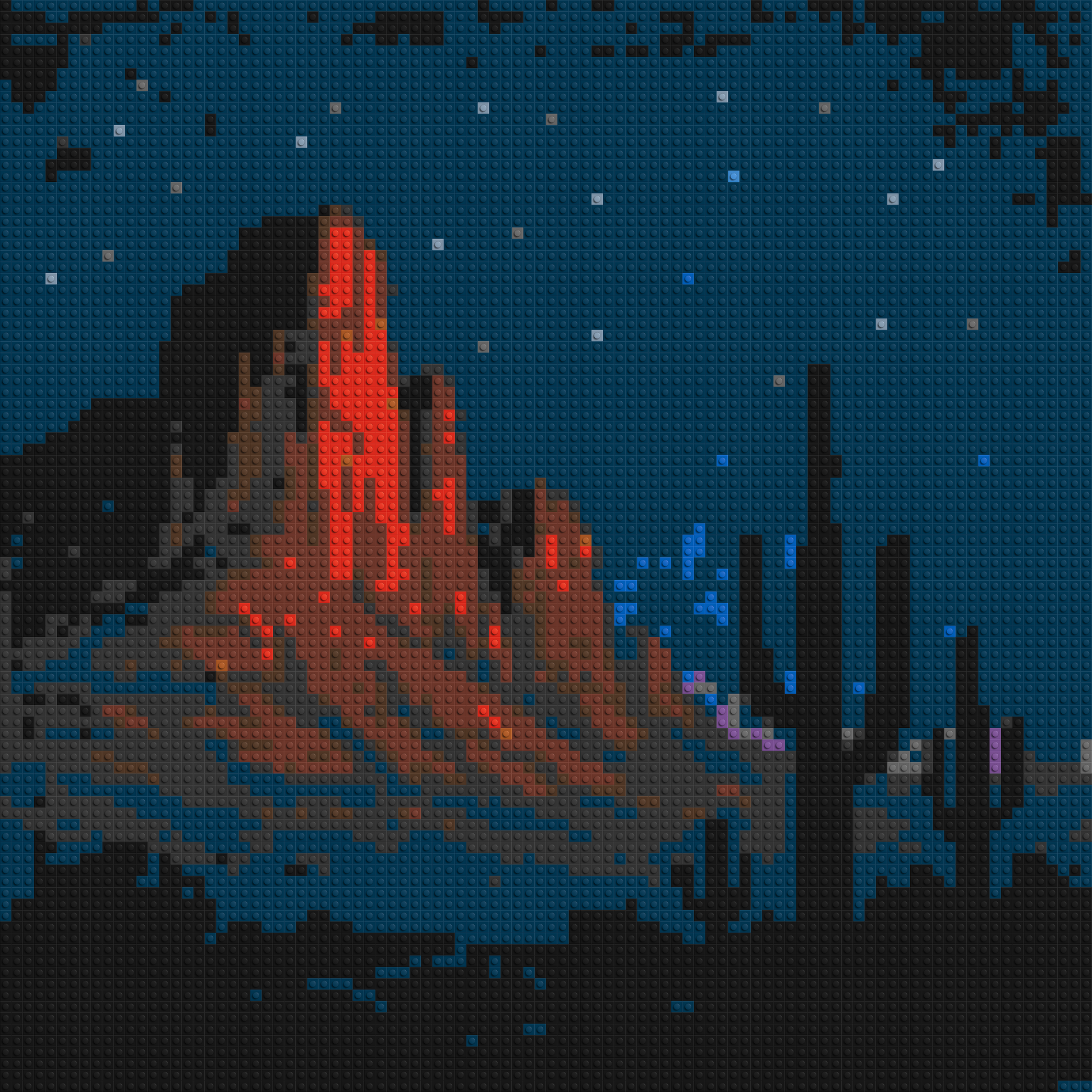 Desert Nightscape - Brick Art Mosaic Kit 4x4 large