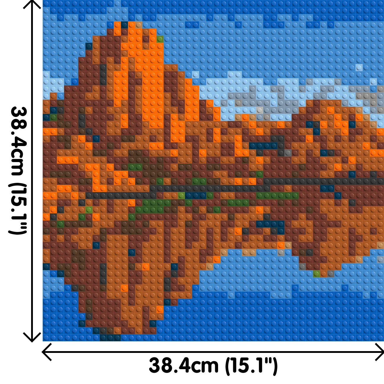 Arizona Landscape #2 - Brick Art Mosaic Kit 2x2 large