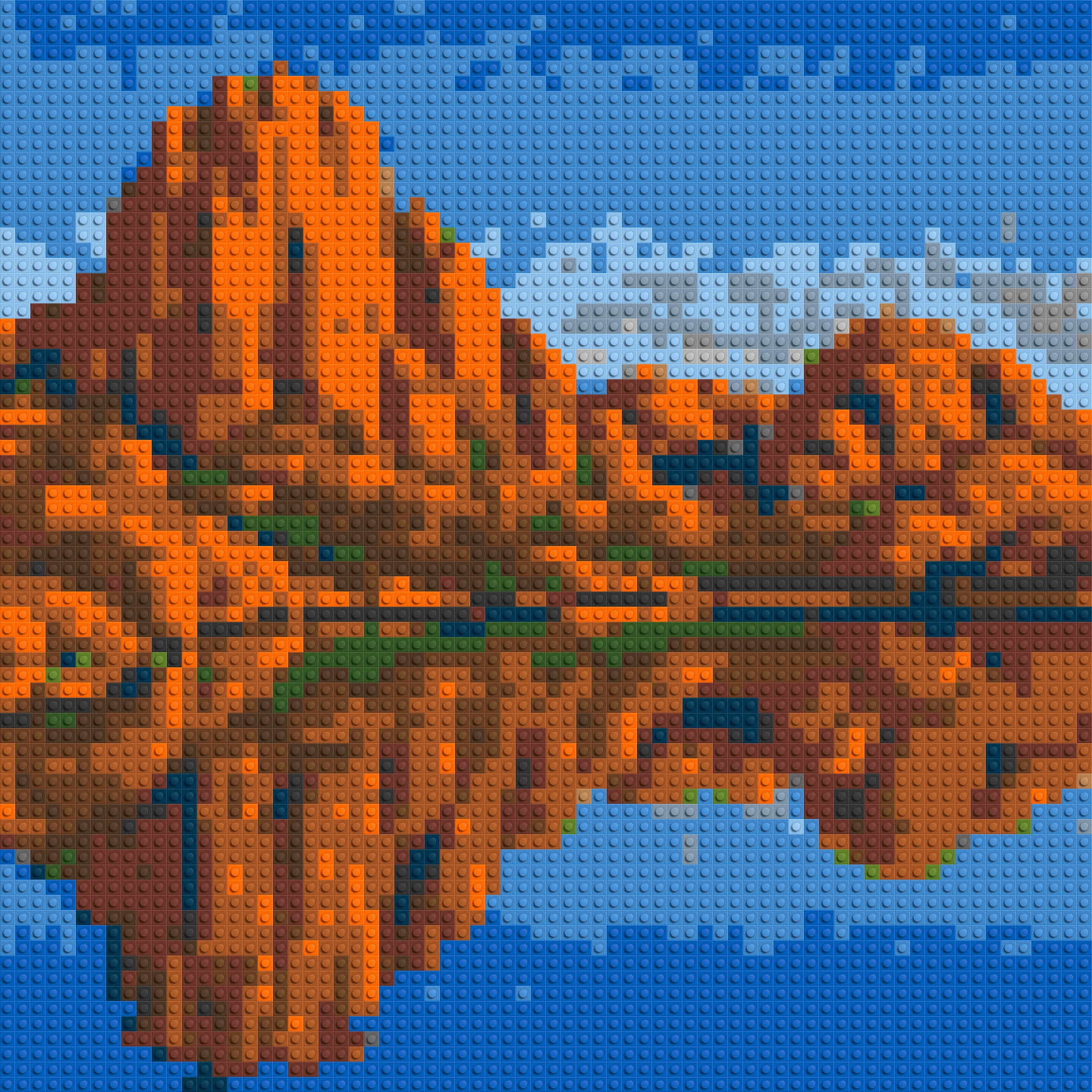 Arizona Landscape #2 - Brick Art Mosaic Kit 3x3 large