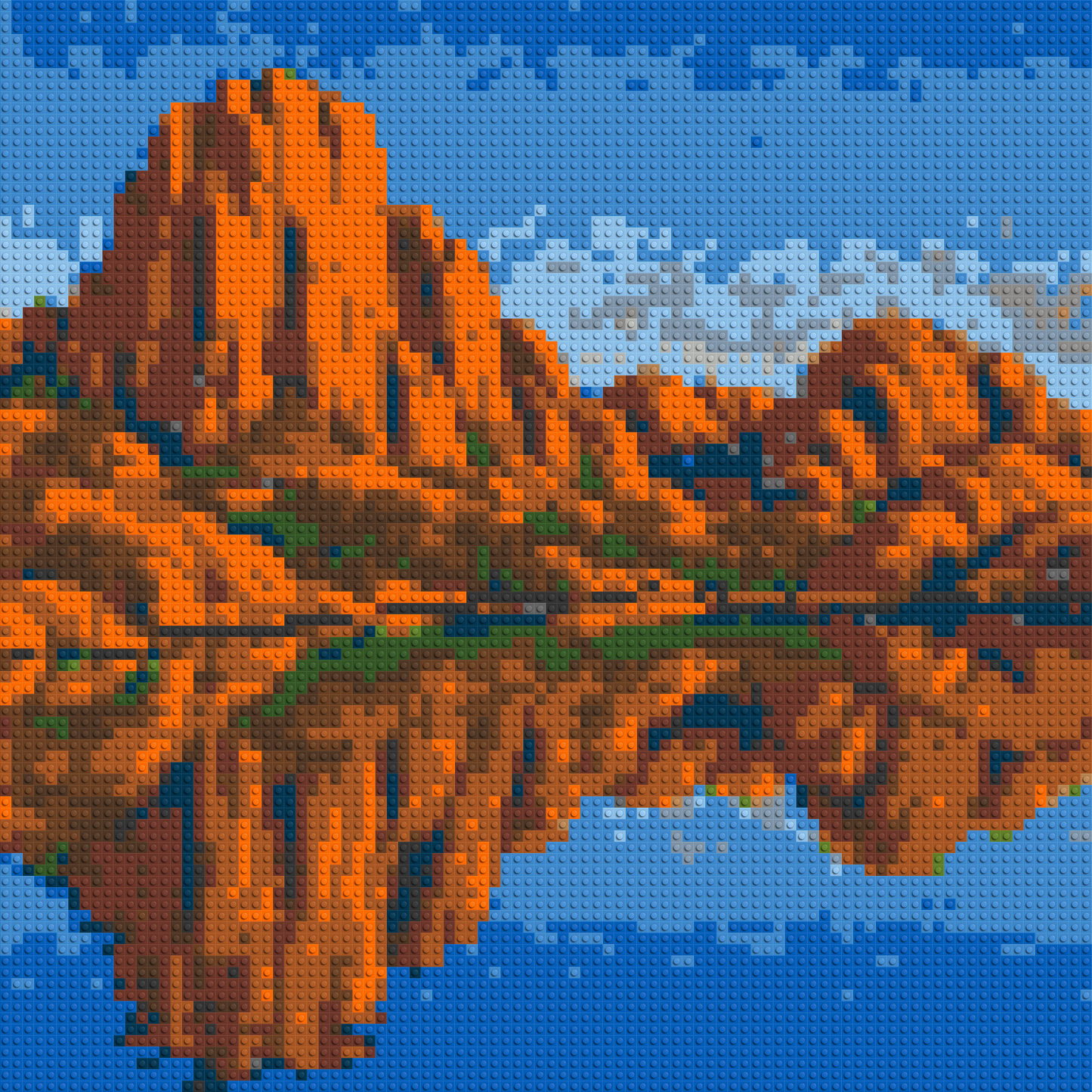 Arizona Landscape #2 - Brick Art Mosaic Kit 4x4 large