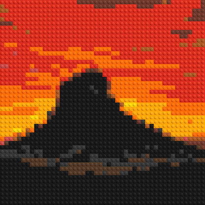 Arizona Landscape #3 - Brick Art Mosaic Kit 2x2 large