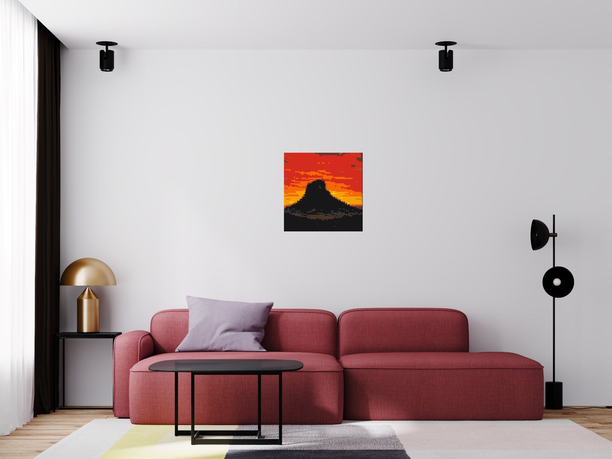 Arizona Landscape #3 - Brick Art Mosaic Kit 3x3 scene