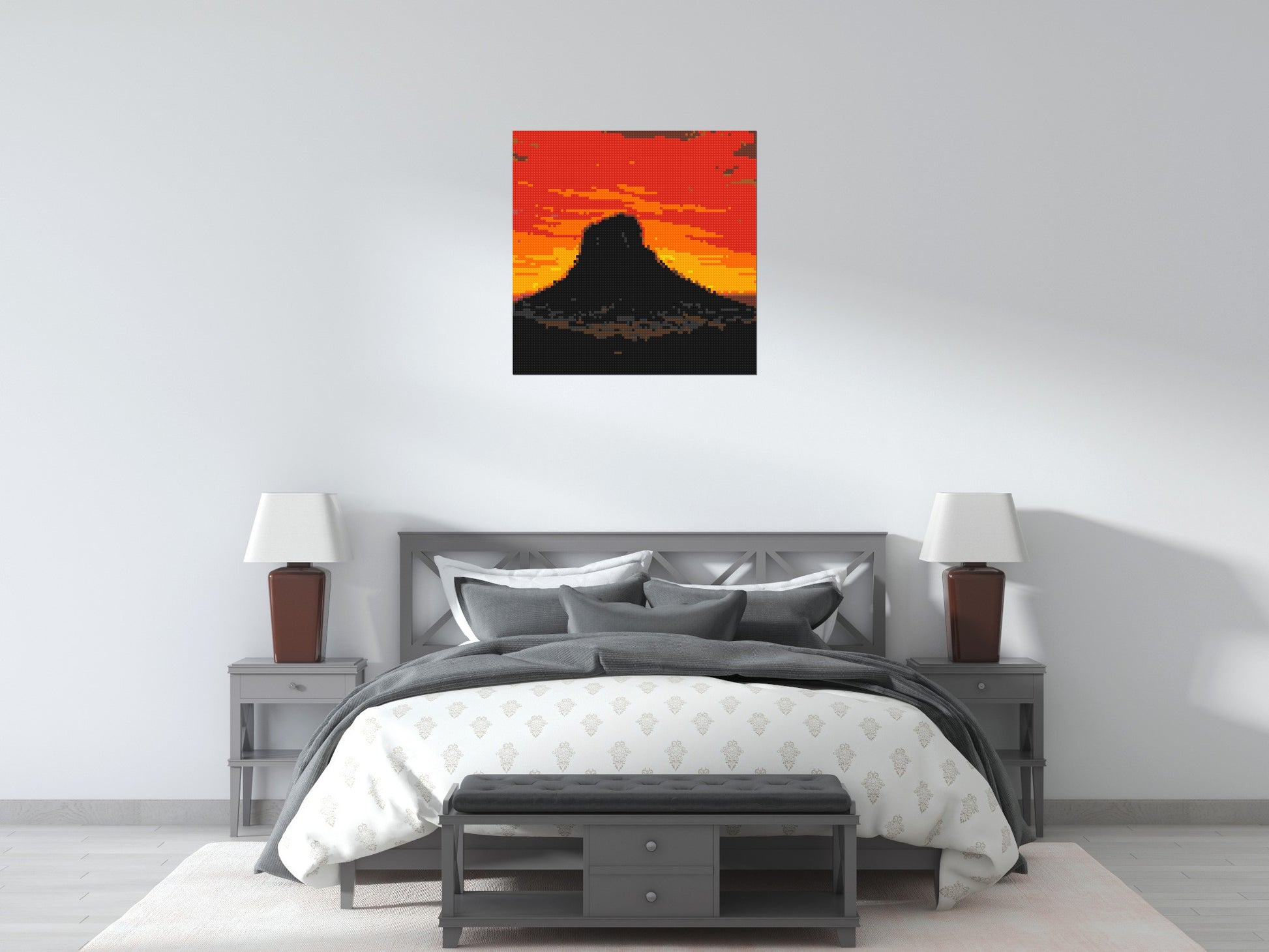 Arizona Landscape #3 - Brick Art Mosaic Kit 4x4 scene