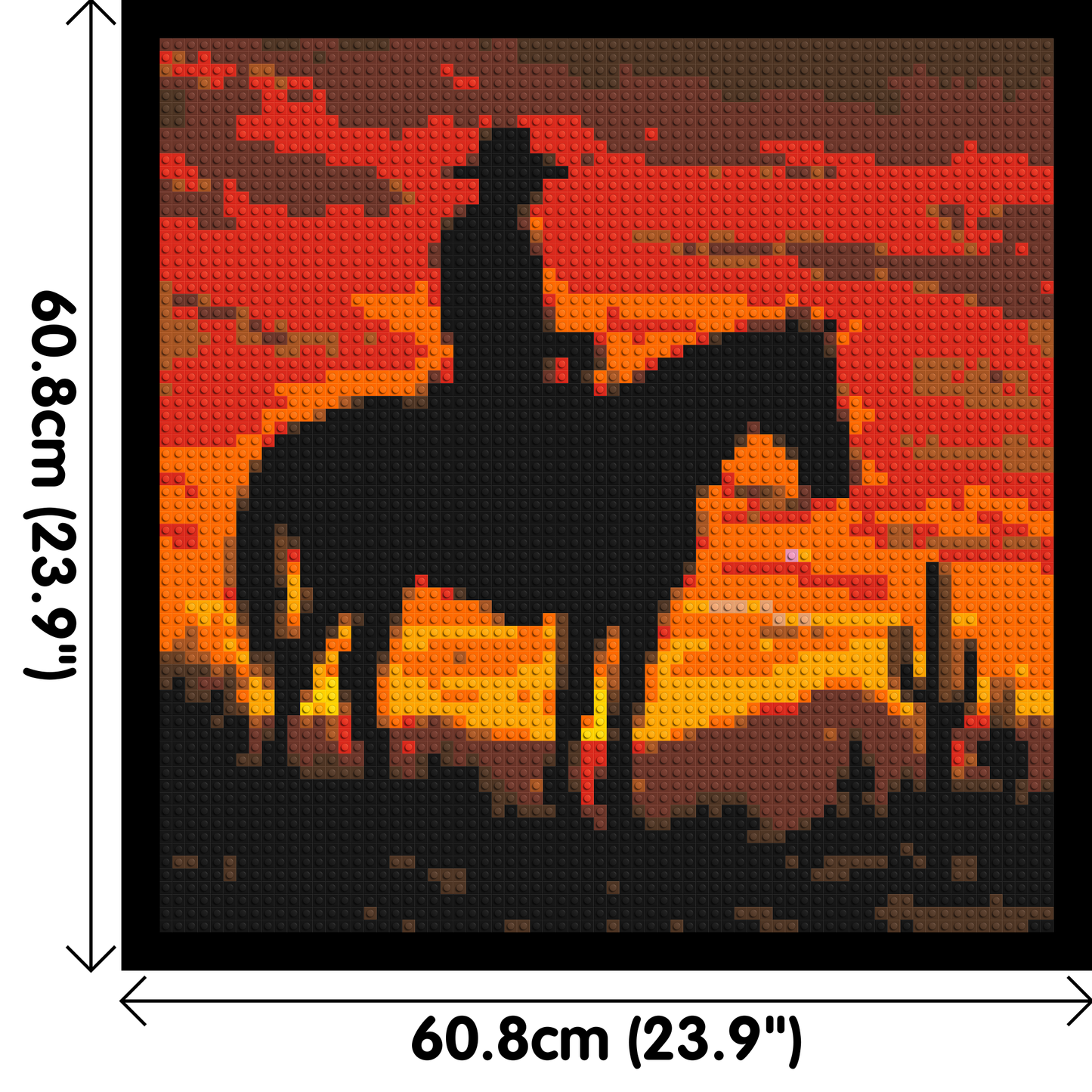 Cowboy - Brick Art Mosaic Kit 3x3 large