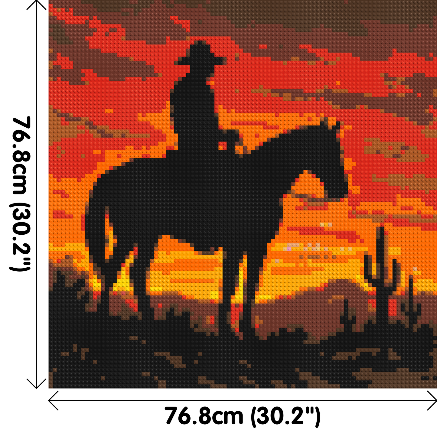 Cowboy - Brick Art Mosaic Kit 4x4 large