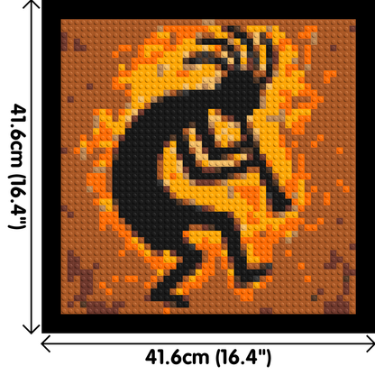 Kokopelli - Brick Art Mosaic Kit 2x2 large