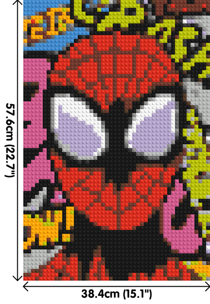 Spider-Man - Brick Art Mosaic Kit 2x3 large