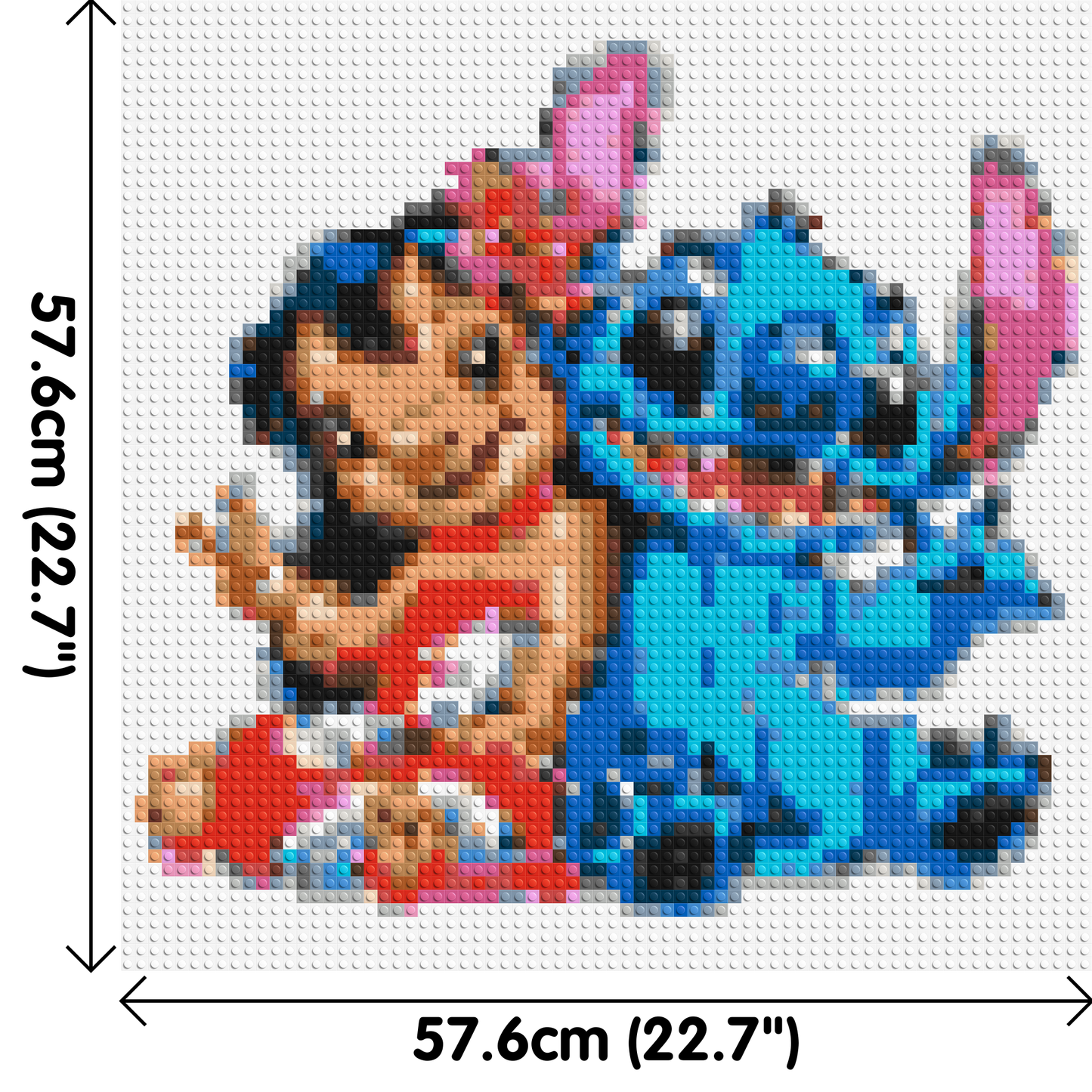 Lilo & Stitch - Brick Art Mosaic Kit 3x3 large