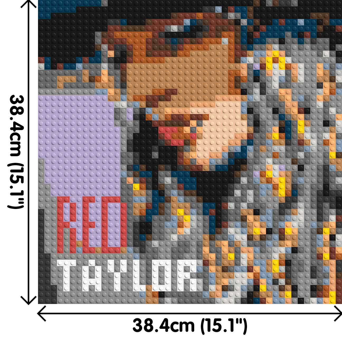 Taylor Swift (RED) - Brick Art Mosaic Kit 2x2 dimensions