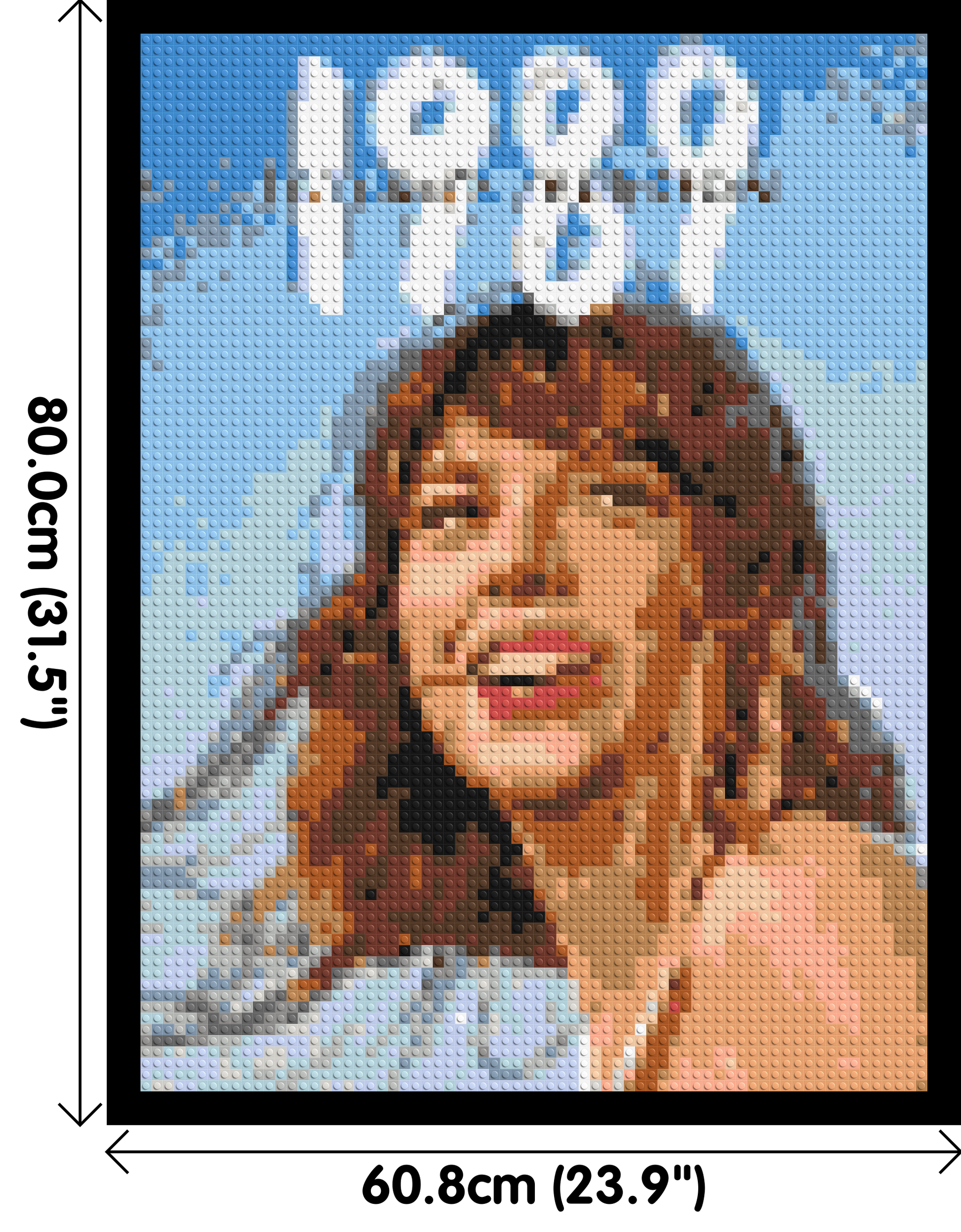 Taylor Swift (1899) - Brick Art Mosaic Kit 3x4 dimensions with frame