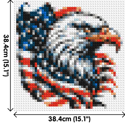 Bald Eagle - Brick Art Mosaic Kit 2x2 large