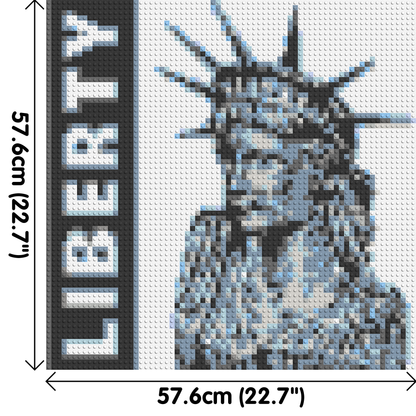 Statue of Liberty - Brick Art Mosaic Kit 3x3 large