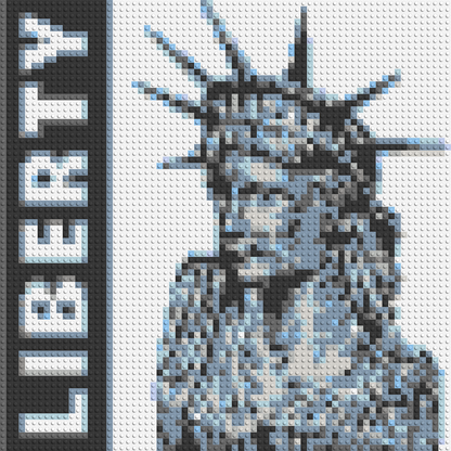 Statue of Liberty - Brick Art Mosaic Kit 3x3 large
