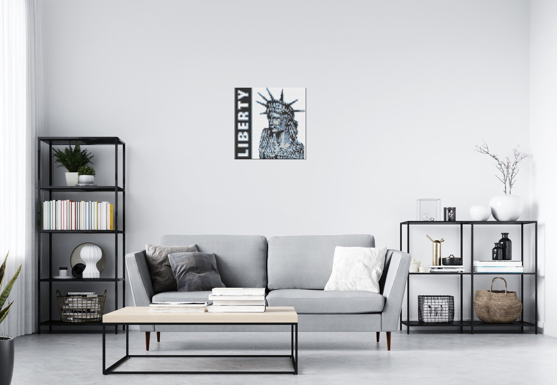 Statue of Liberty - Brick Art Mosaic Kit 3x3 scene