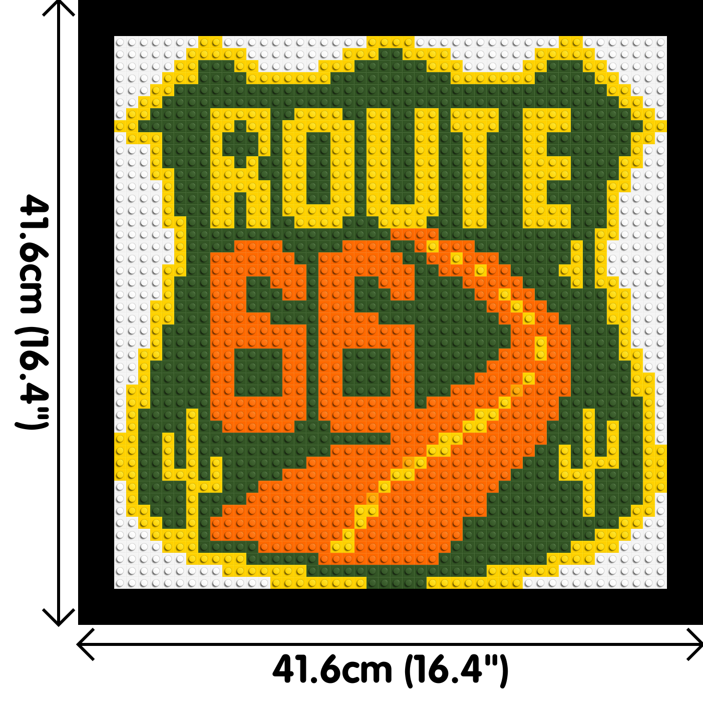 Route 66 Sign - Brick Art Mosaic Kit 2x2 dimensions with frame