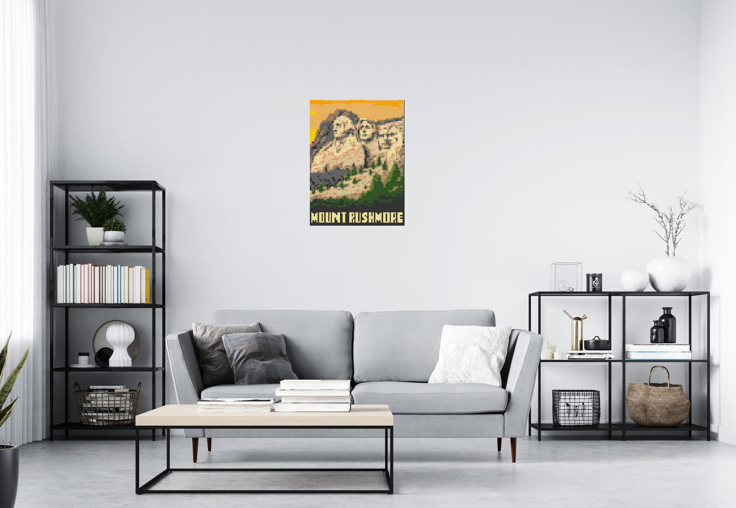 Mount Rushmore - Brick Art Mosaic Kit 3x4 large