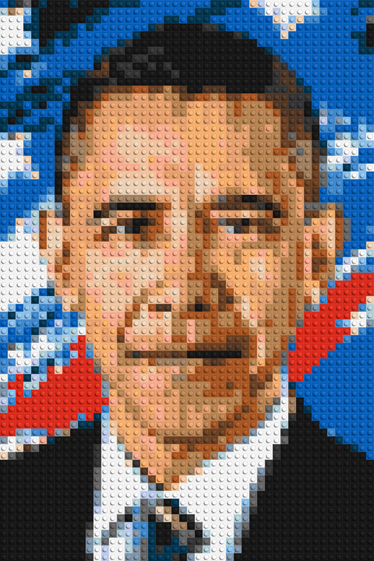 Barack Obama - Brick Art Mosaic Kit 2x3 large