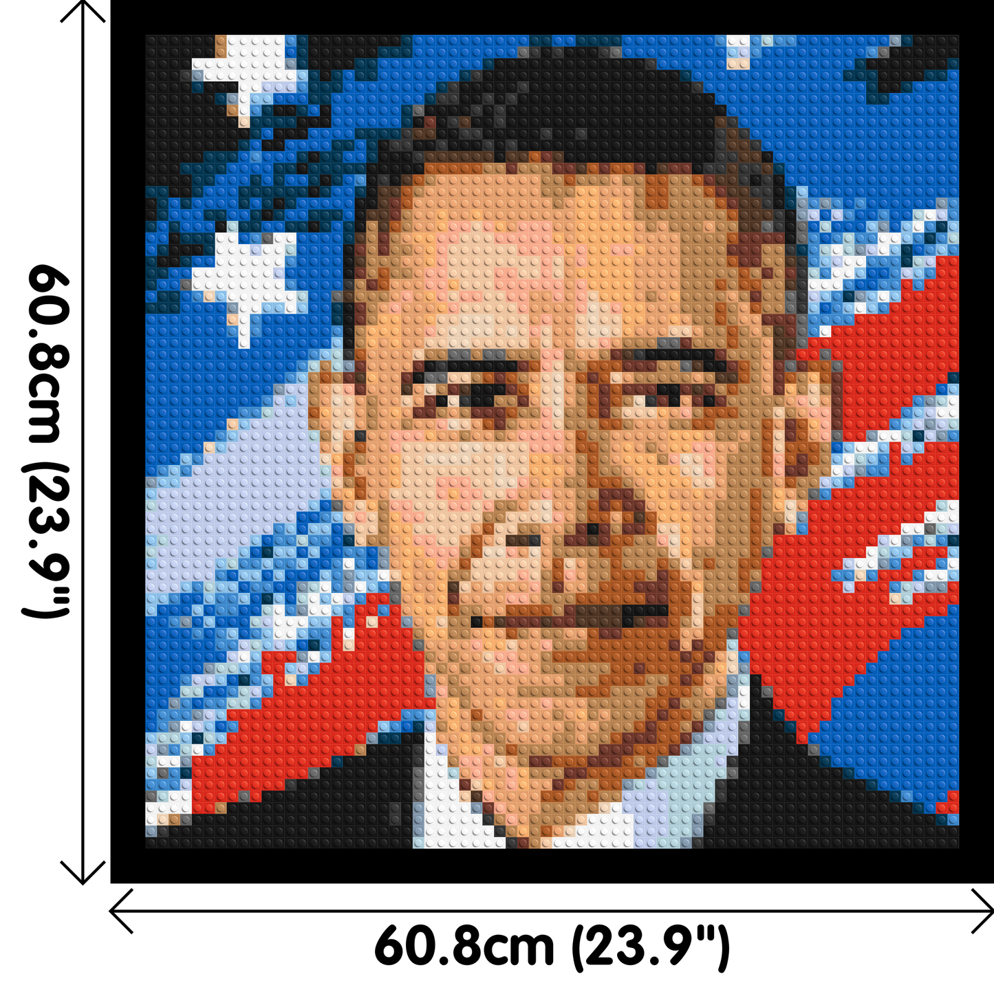 Barack Obama - Brick Art Mosaic Kit 3x3 large