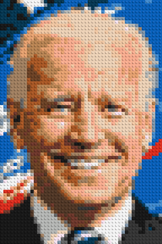 Joe Biden - Brick Art Mosaic Kit 2x3 large