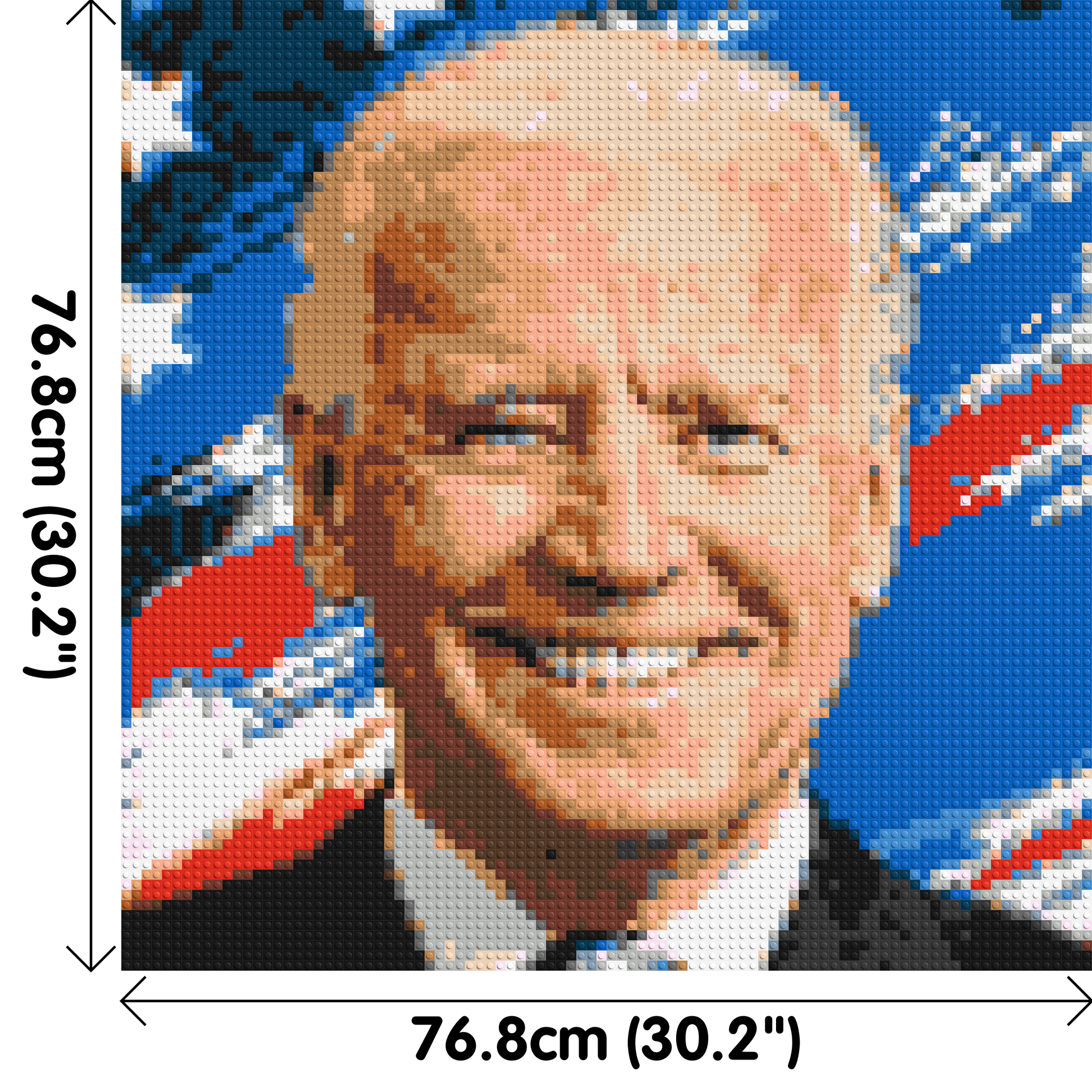 Joe Biden - Brick Art Mosaic Kit 4x4 dimensions