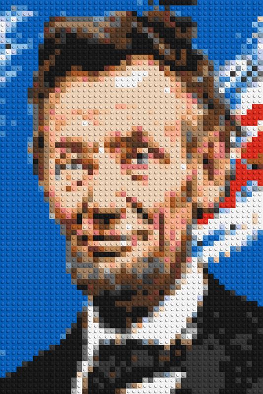 Abraham Lincoln - Brick Art Mosaic Kit 2x3 large