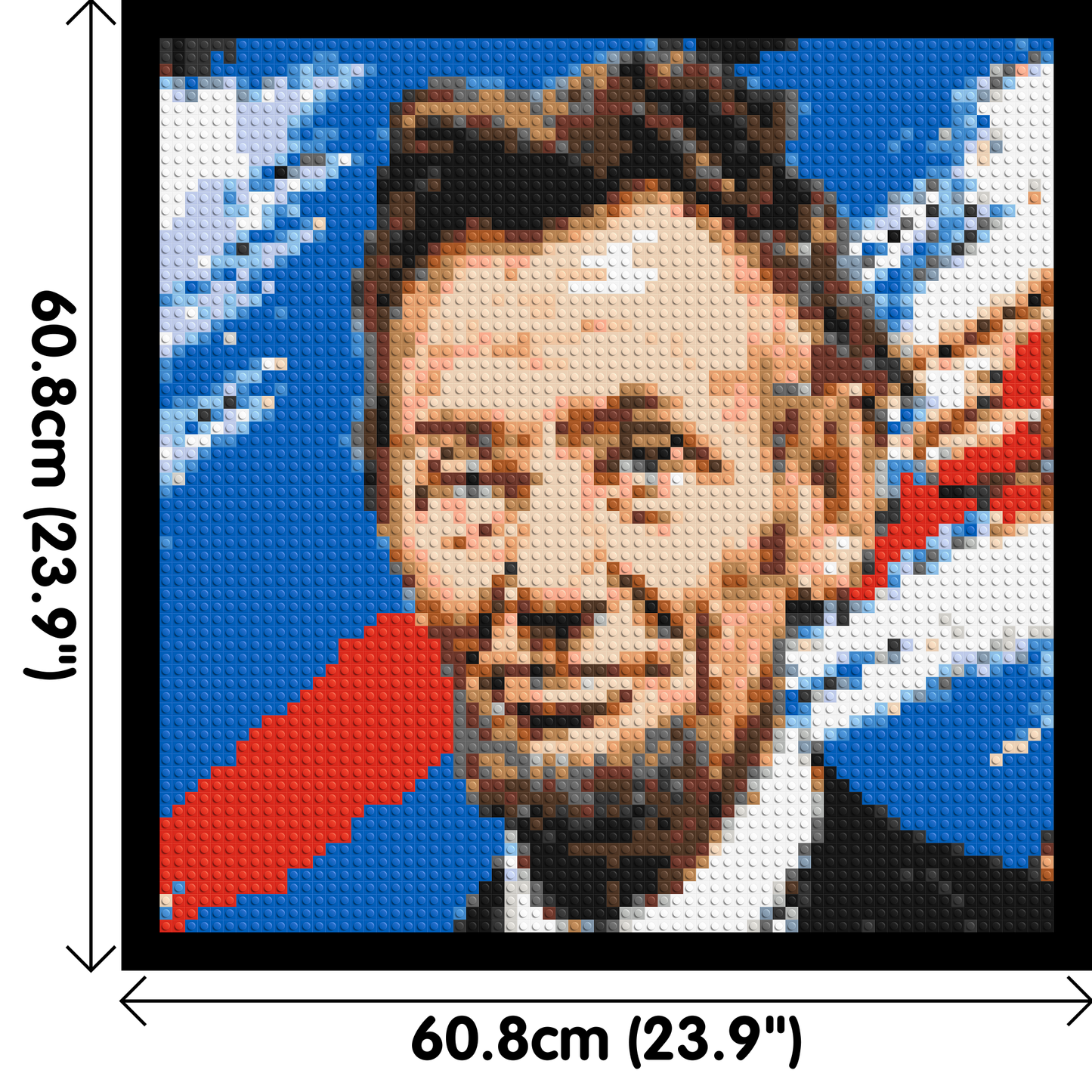 Abraham Lincoln - Brick Art Mosaic Kit 3x3 large