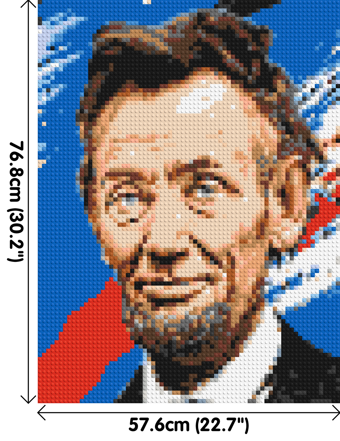 Abraham Lincoln - Brick Art Mosaic Kit 3x4 large