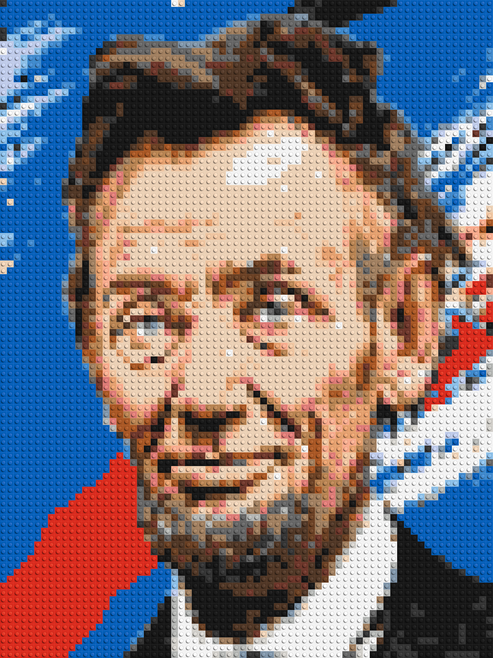 Abraham Lincoln - Brick Art Mosaic Kit 3x4 large
