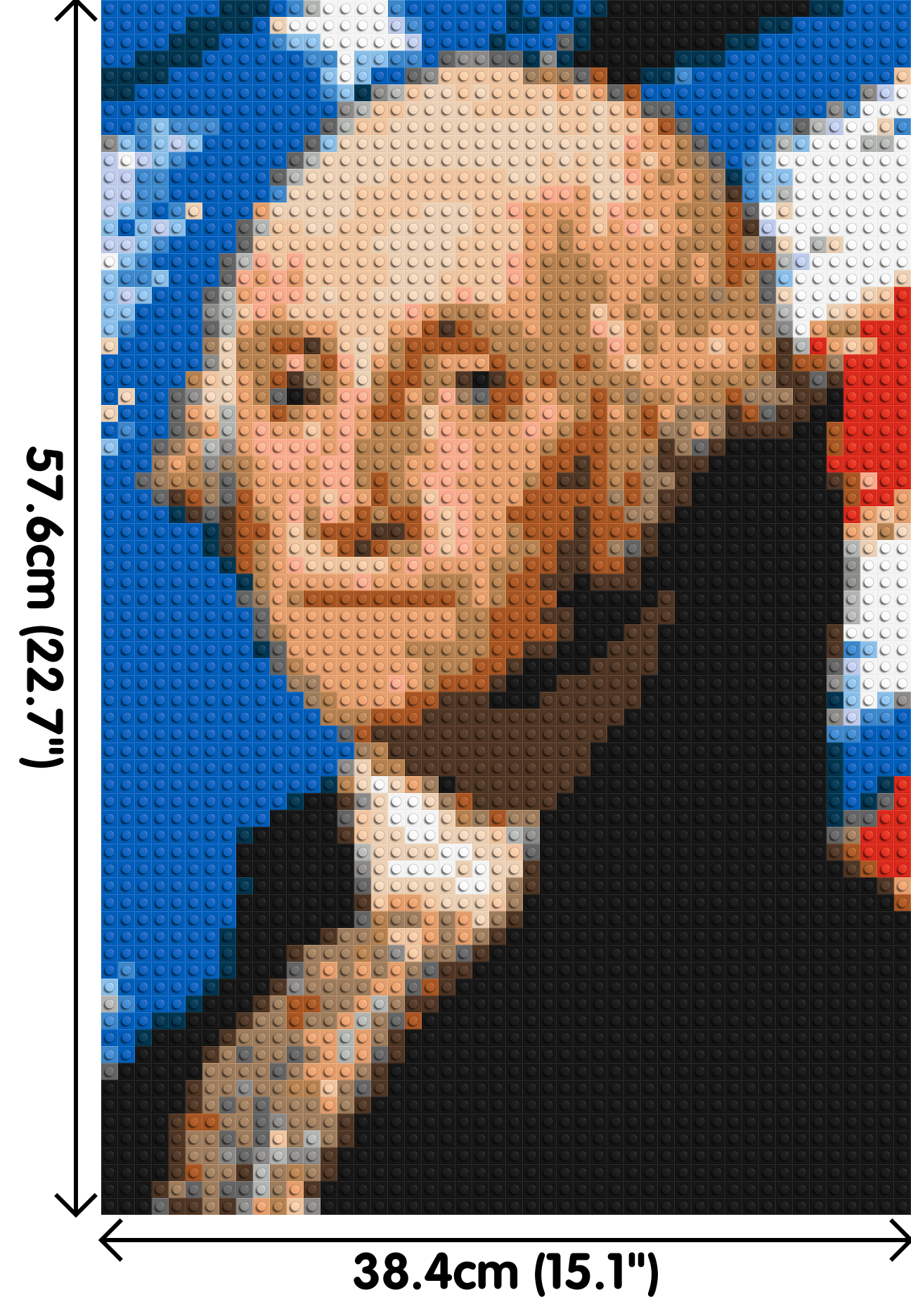 George Washington - Brick Art Mosaic Kit 2x3 large