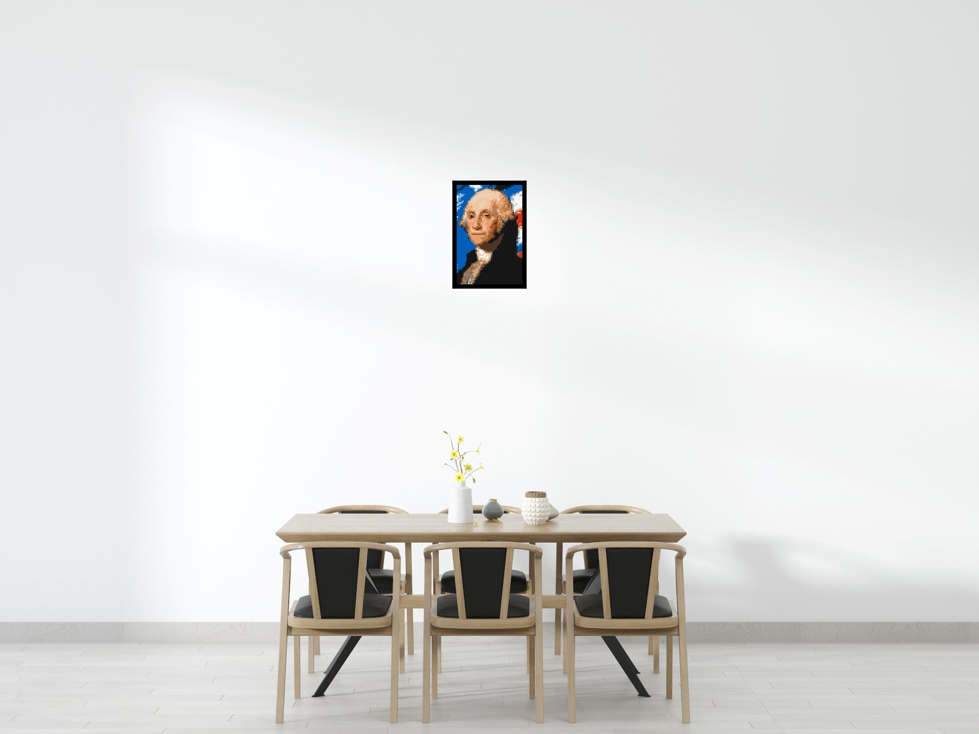 George Washington - Brick Art Mosaic Kit 2x3 scene with frame