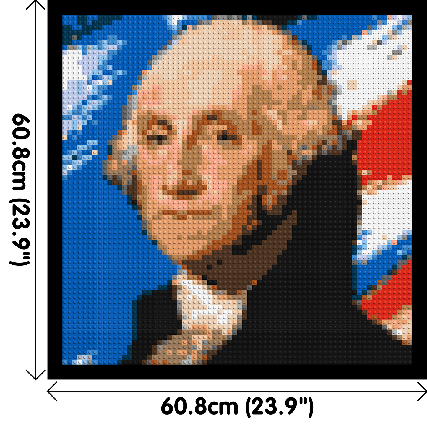 George Washington - Brick Art Mosaic Kit 3x3 large