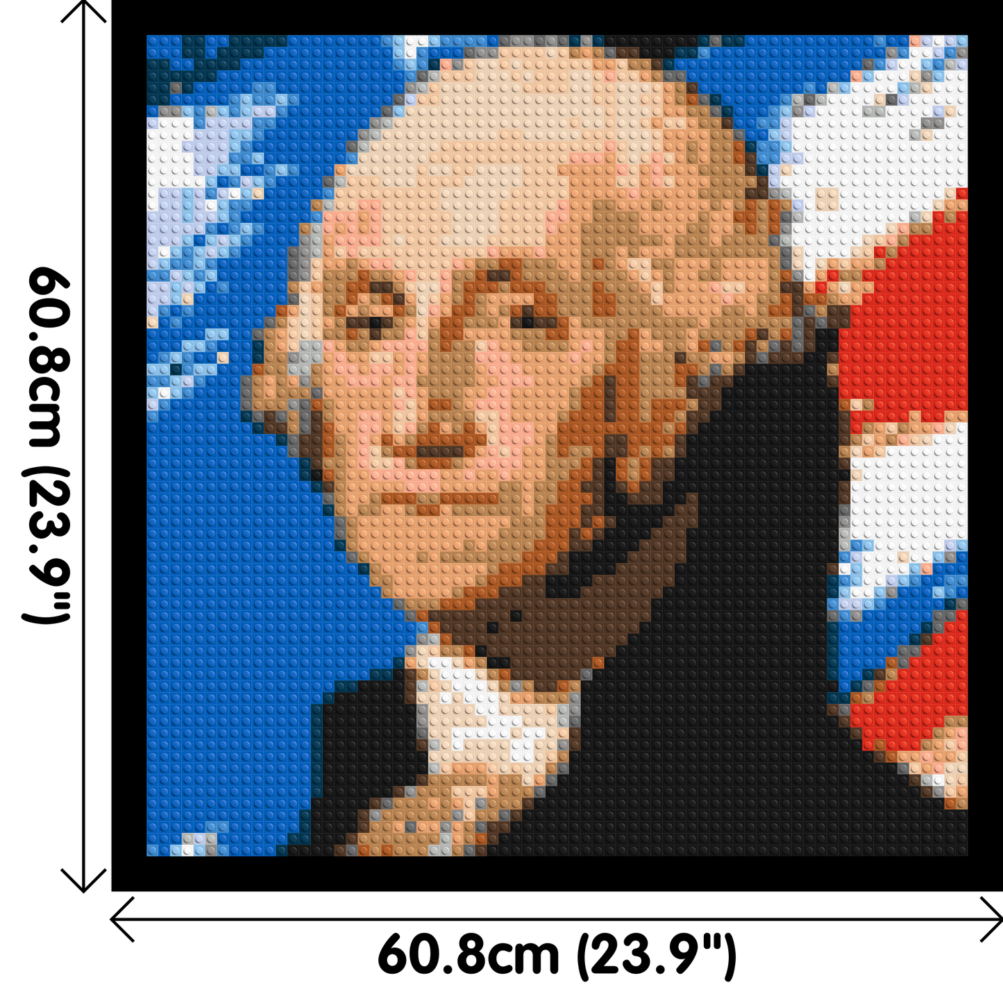George Washington - Brick Art Mosaic Kit 3x3 large